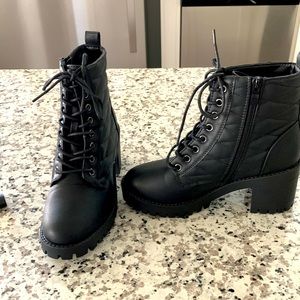 Black zip up the side boots
